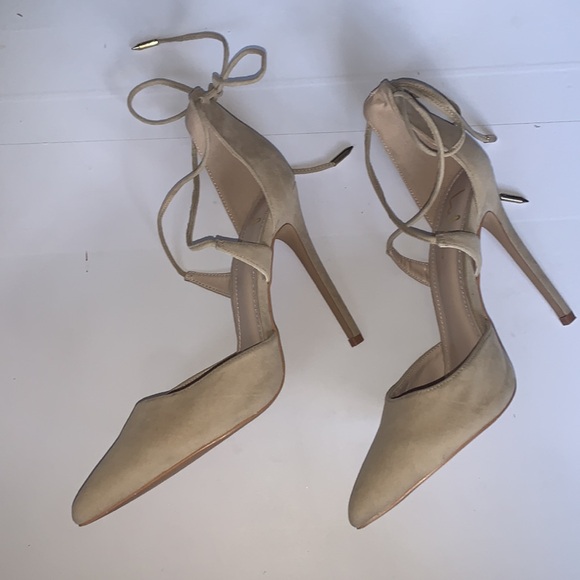 Lulu's Beige Pointed Toe Heels - Picture 7 of 8